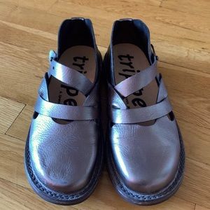 Trippen gunmetal flats size 37